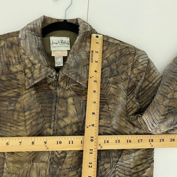 Joseph Ribkoff Metallic Brown Blazer - Picture 9 of 10